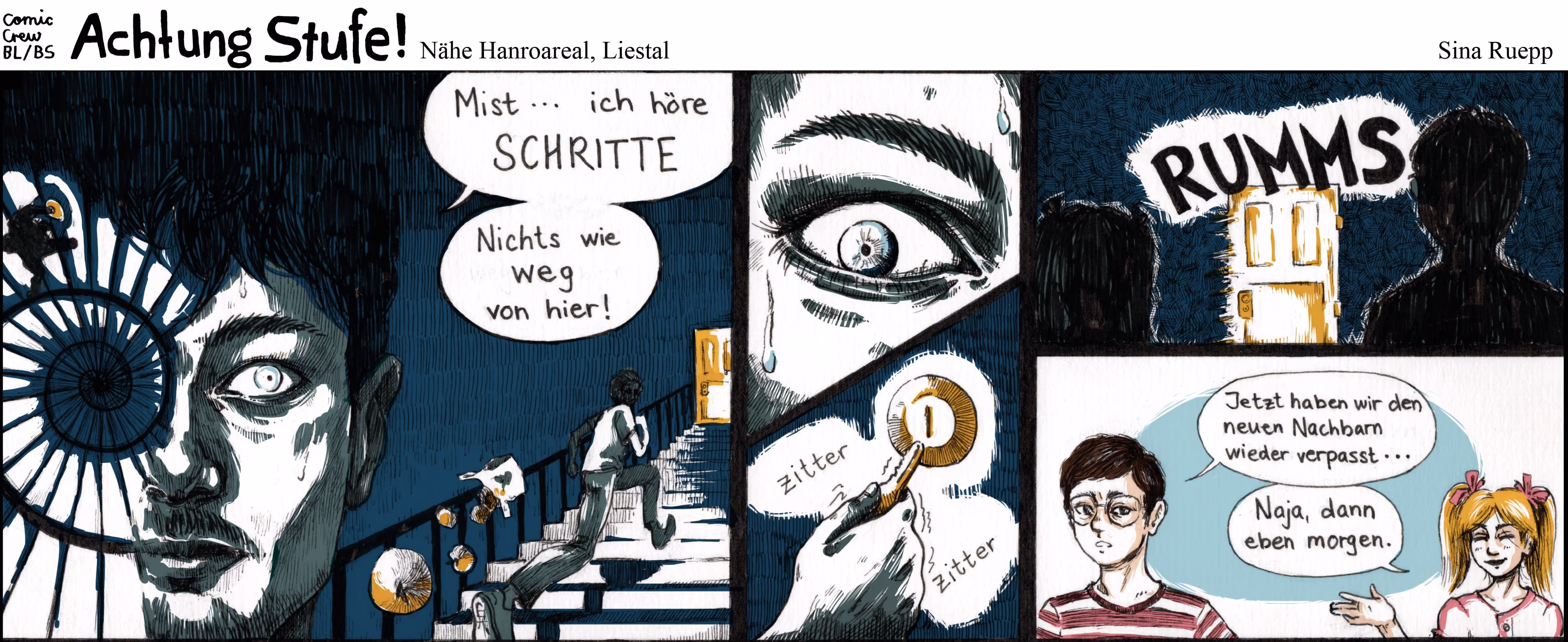 Comicstrip “Achtung Stufe!”